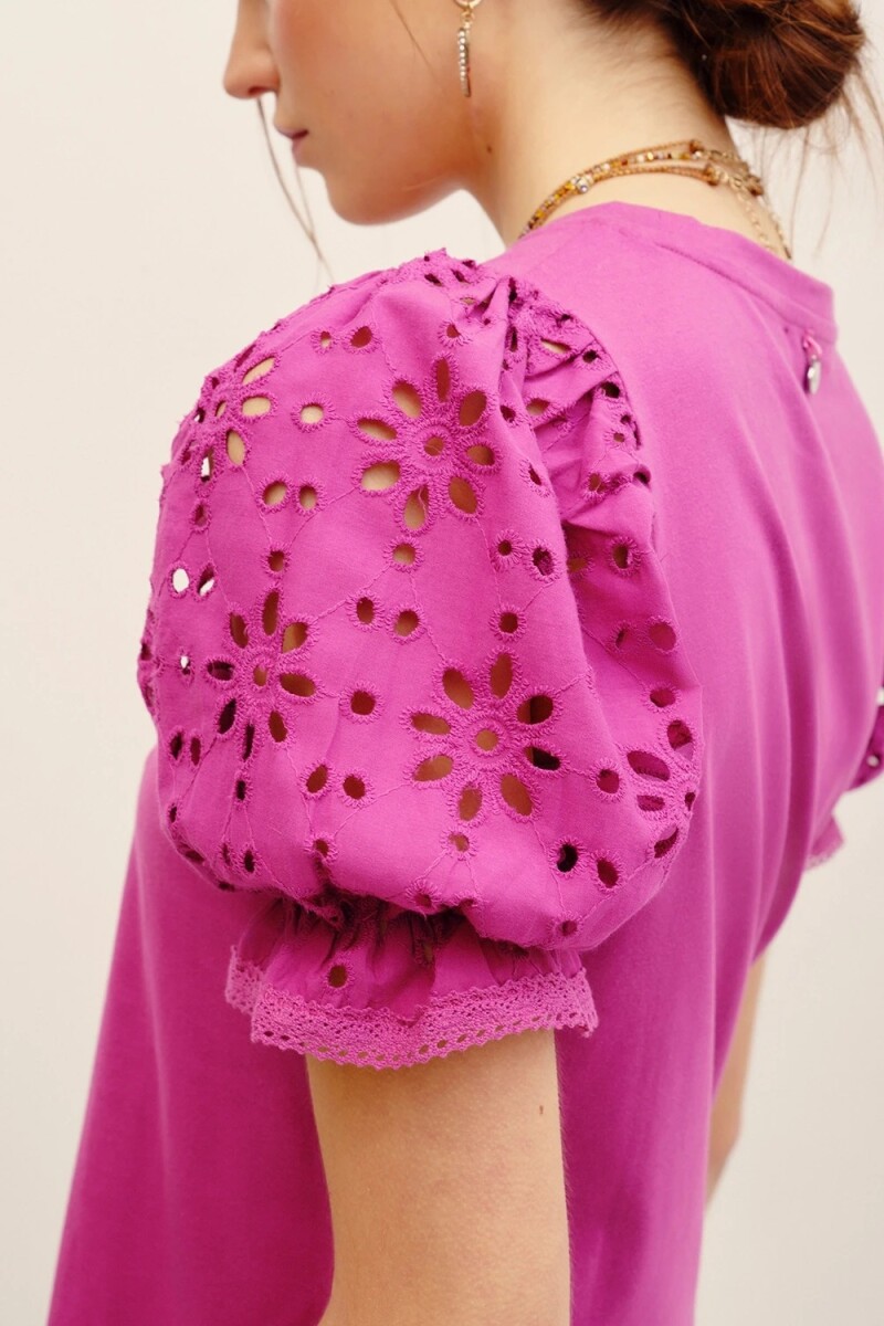 REMERA BALLOON BRODERIE Orquidea
