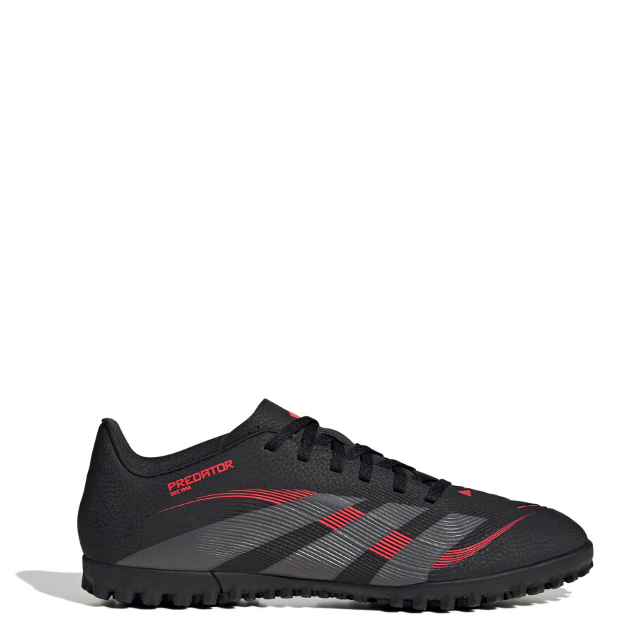 Championes de Fútbol 5 Unisex Adidas Predator Club TF Negro - Rojo