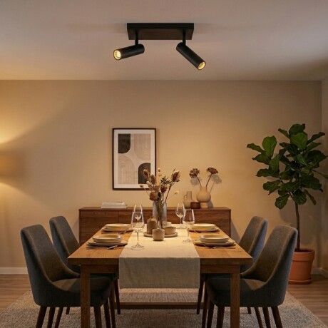 NANO ARTEFACTO MADISON ADOSAR ORIENTABLE (X2) Luminaria Nano Madison Orientable de Adosar x2 Negro
