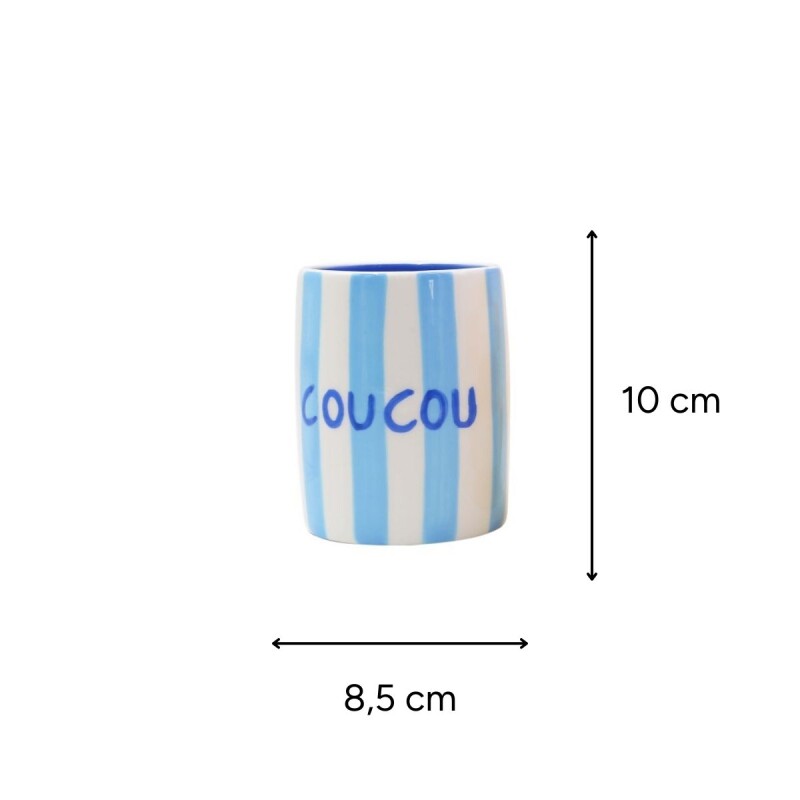 VC-QR Vaso De Cerámica 10cm Marca Que Rico - Coucou