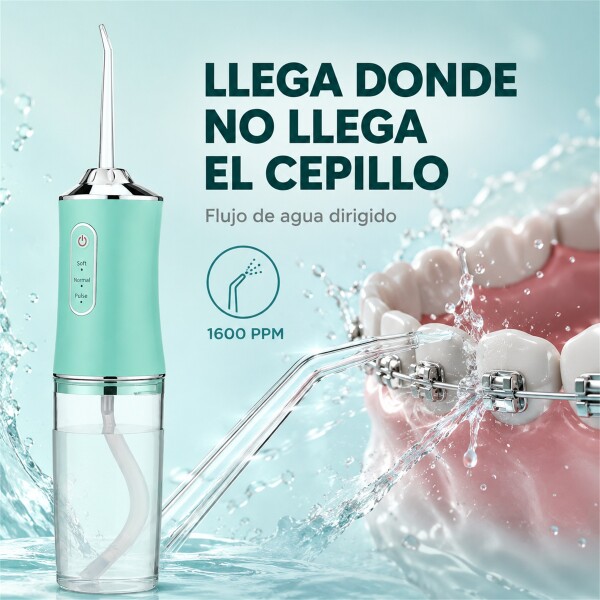 Irrigador Limpiador Oral Bucal Dental Brackets Profesional Verde