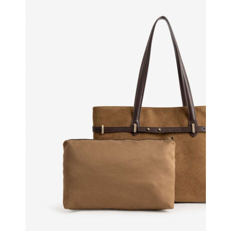 Cartera Shopper Marron camel