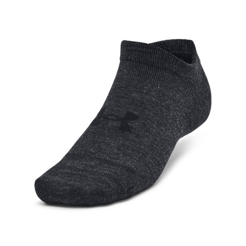 UA Essential No Show 3pk-WHT BLK-001