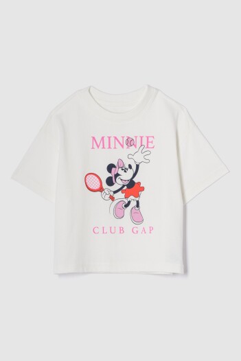 Remera Disney Toddler Niña New Off White