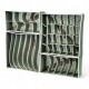 Organizador separador cajones ropa interior Gris