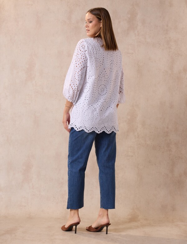Blusa Broderie BLANCO