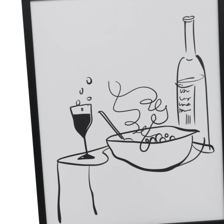 CUADRO SPAGHETTI II, 4 BLANCO PAPEL WI242005B