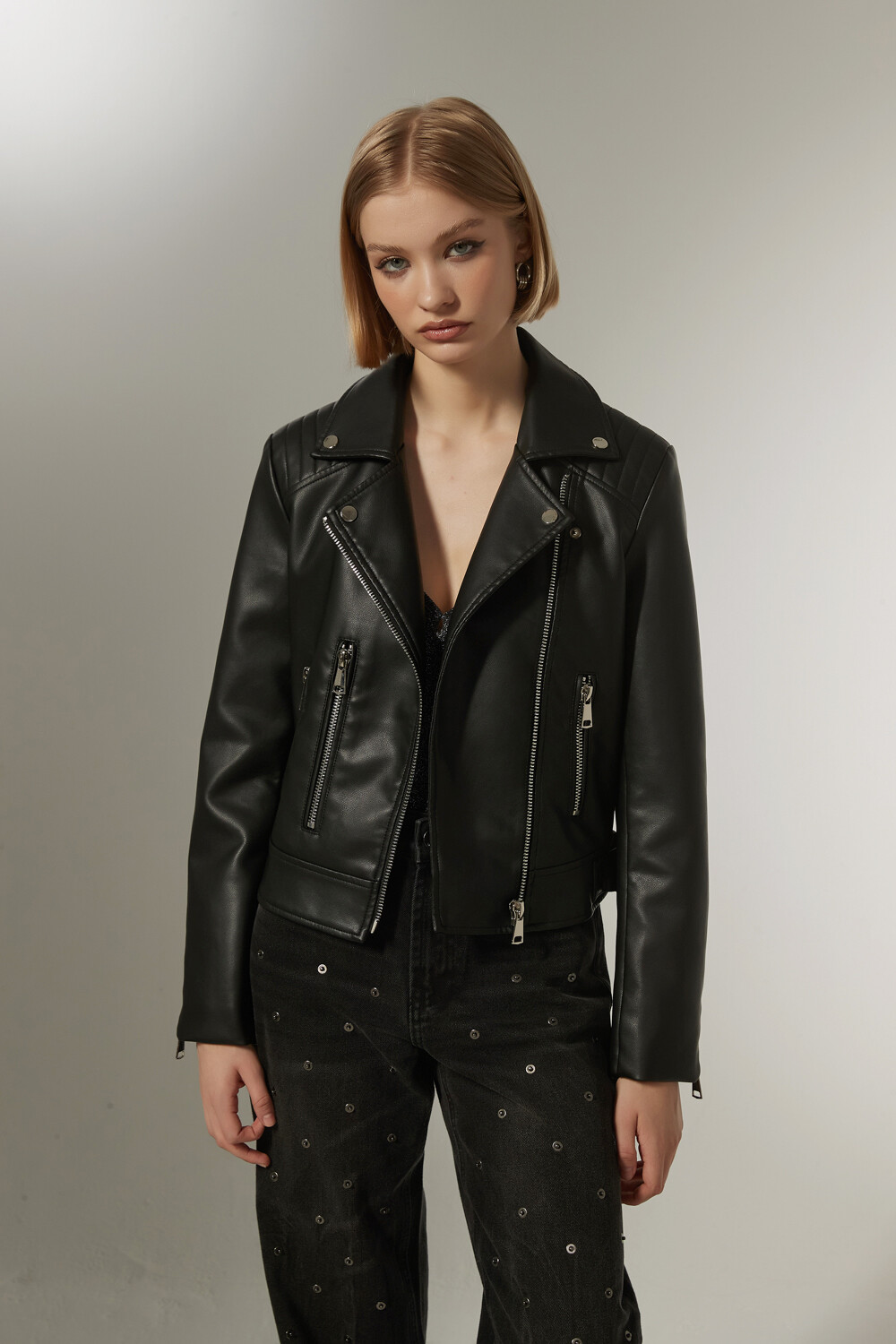 Campera Larissa Negro