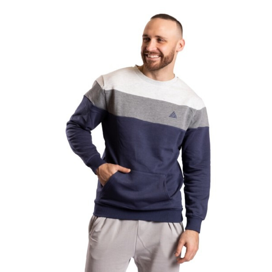 LENERGY CANGURO FELPA NAVY/GREY