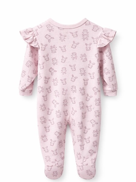 ENTERITO ESTAMPADO VOLADO ROSADO