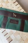 Sobre Cartuchera Mustang Chocolate / Verde Inglés