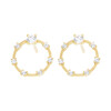 Caravanas Corona en Oro 18k con circonias Caravanas Corona en Oro 18k con circonias