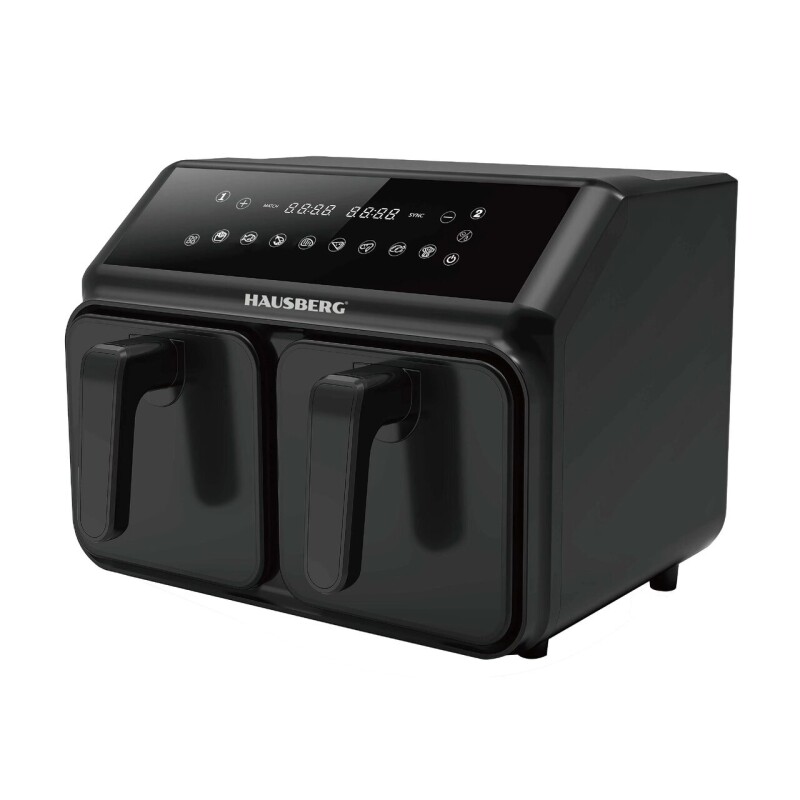 Freidora Sin Aceite Digital Doble 8 Lts. Hausberg HB-2375 Freidora Sin Aceite Digital Doble 8 Lts. Hausberg HB-2375