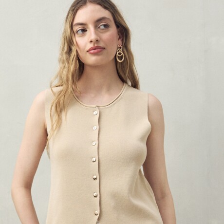 CHALECO SALVA Beige