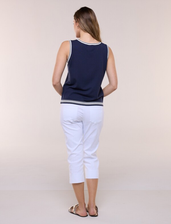 Musculosa Tejida AZUL