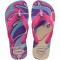 Sandalias Infantiles Havaianas Kids Fantasy Beige - Magenta
