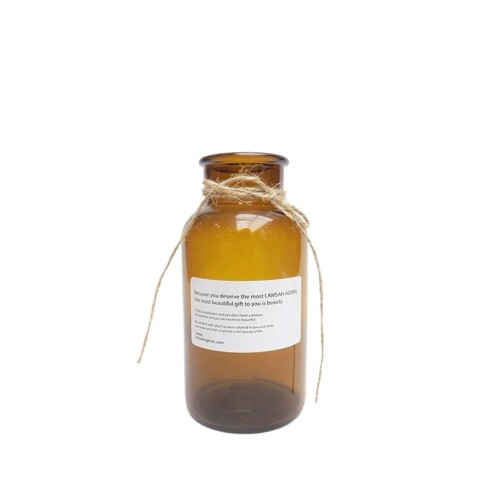 FLORERO VIDRIO 16x8x5.5CM BOTELLA MARRON FLORERO VIDRIO 16x8x5.5CM BOTELLA MARRON