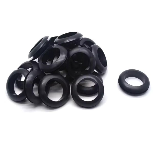 Ojal Goma 14MM Negro Pack X250 Anillo Sellado Junta Arandela Variante Color Negro