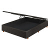 CAMA 2PL con BAUL 138 x 188 x 30 Preto Cuadriculado N/A