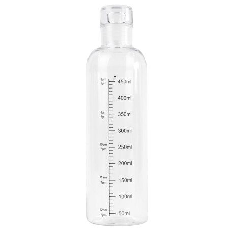 Botella de plastico transparente 450ml Botella de plastico transparente 450ml