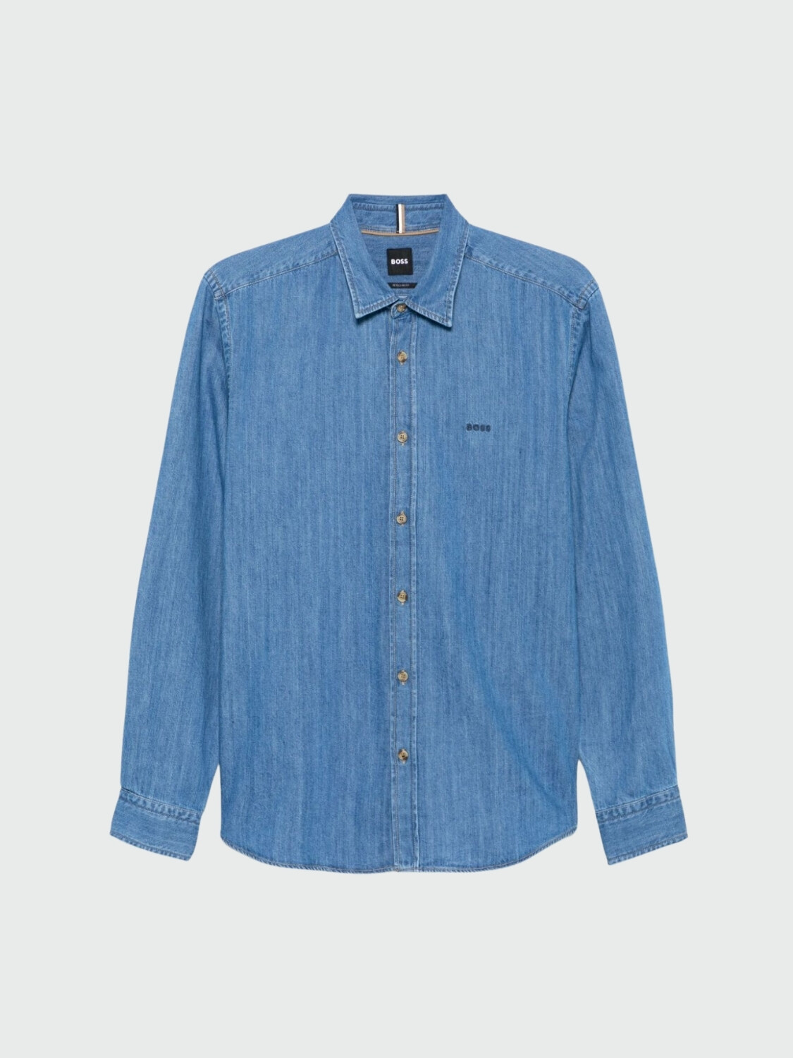 BOSS Black - Camisa Algodón Hombre Azul navy
