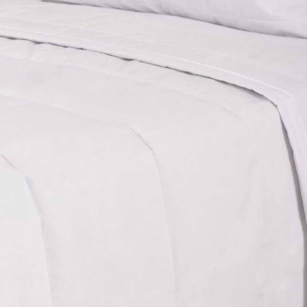 Acolchado mas Fundas Queen - Finezza 400 hilos Blanco