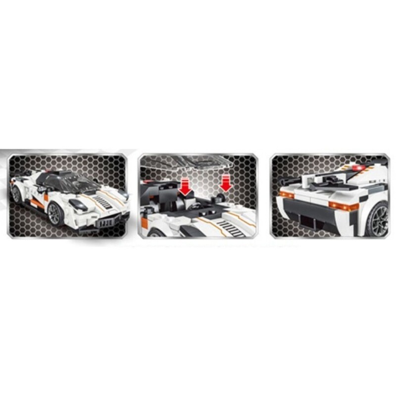 Bloques ensamble auto de carreras N/a