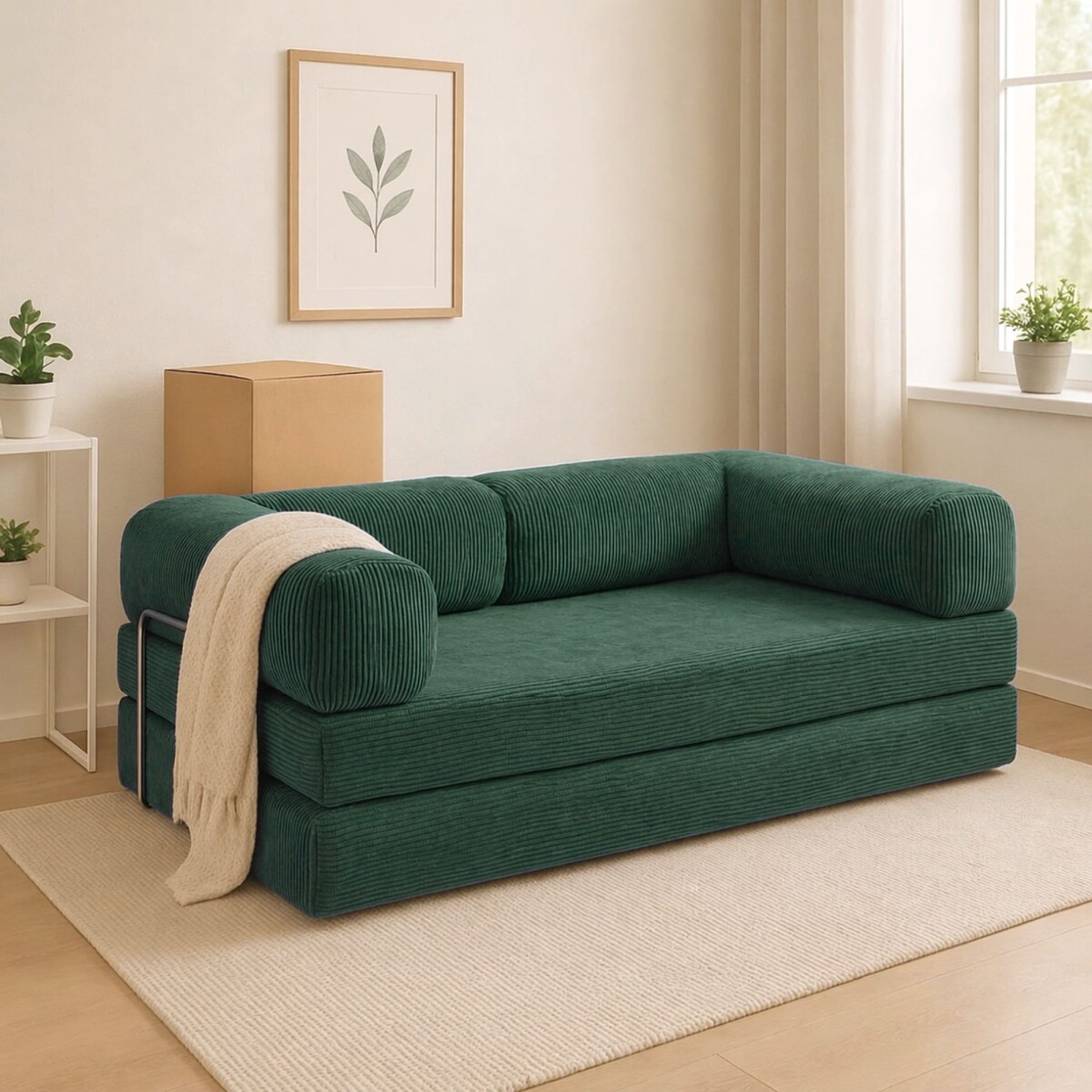 Sillón Cama 3 Cuerpos CloudNest - Verde 