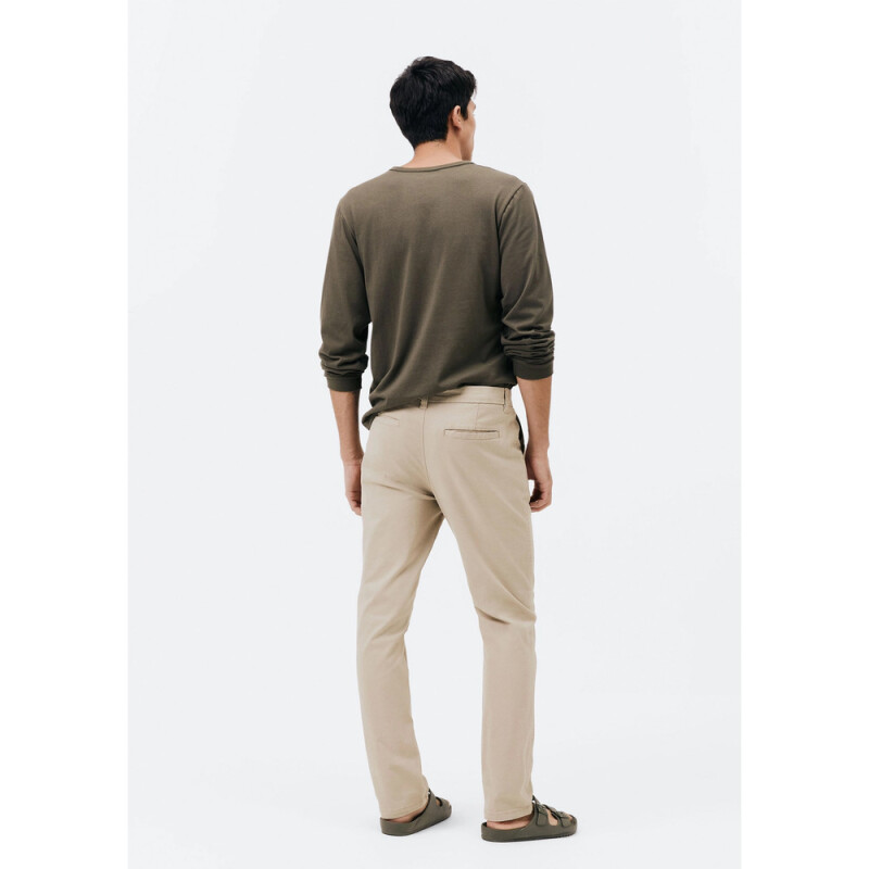 CALCA MASC MARROM CLARO