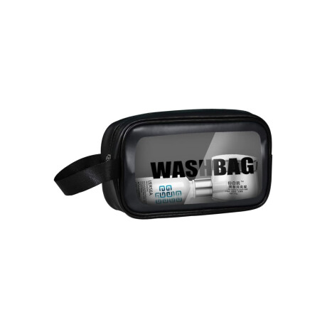 Neceser Transparente Washbag Chico Negro