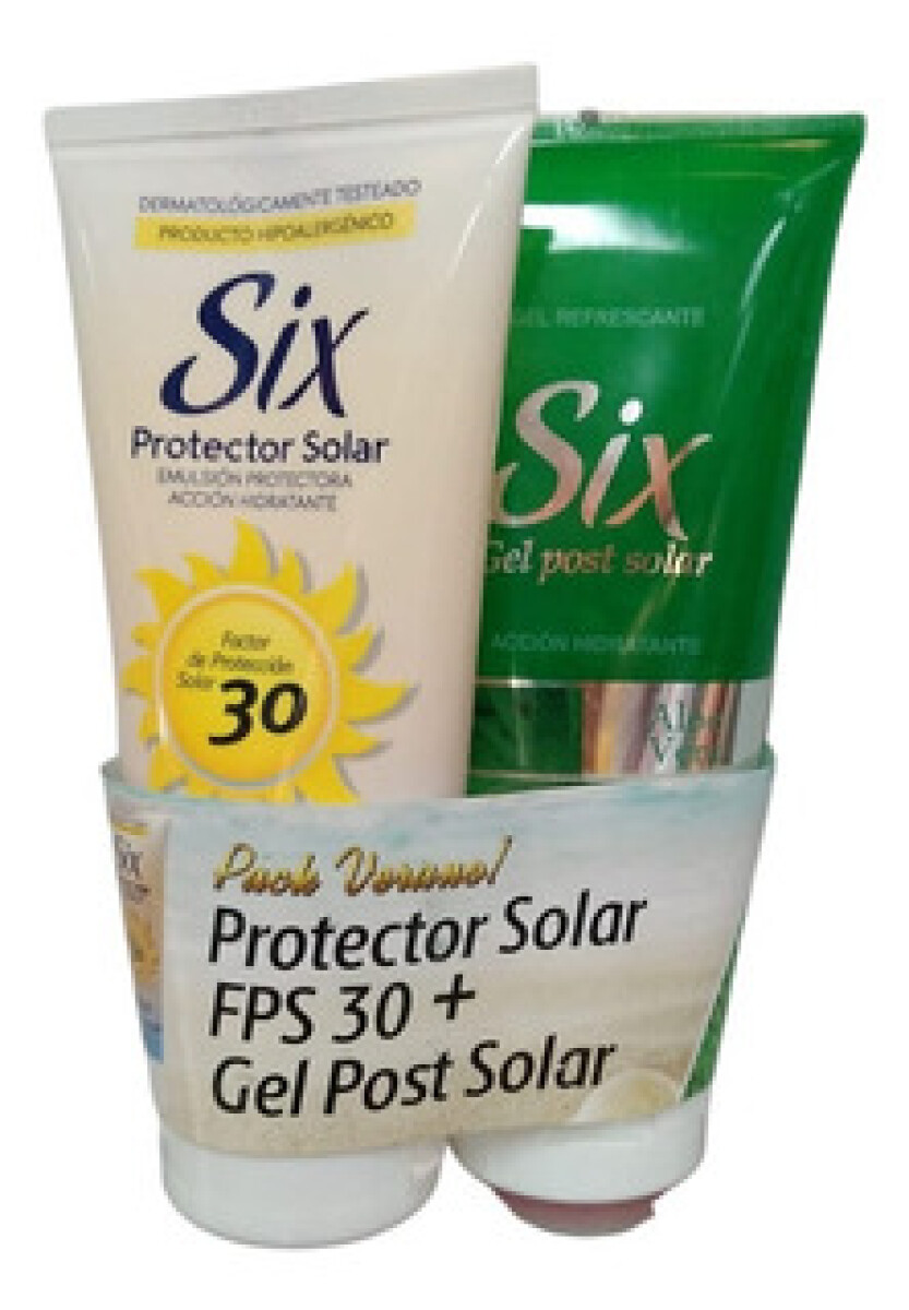 SIX PACK PROTECTOR SOLAR F50+ GEL 