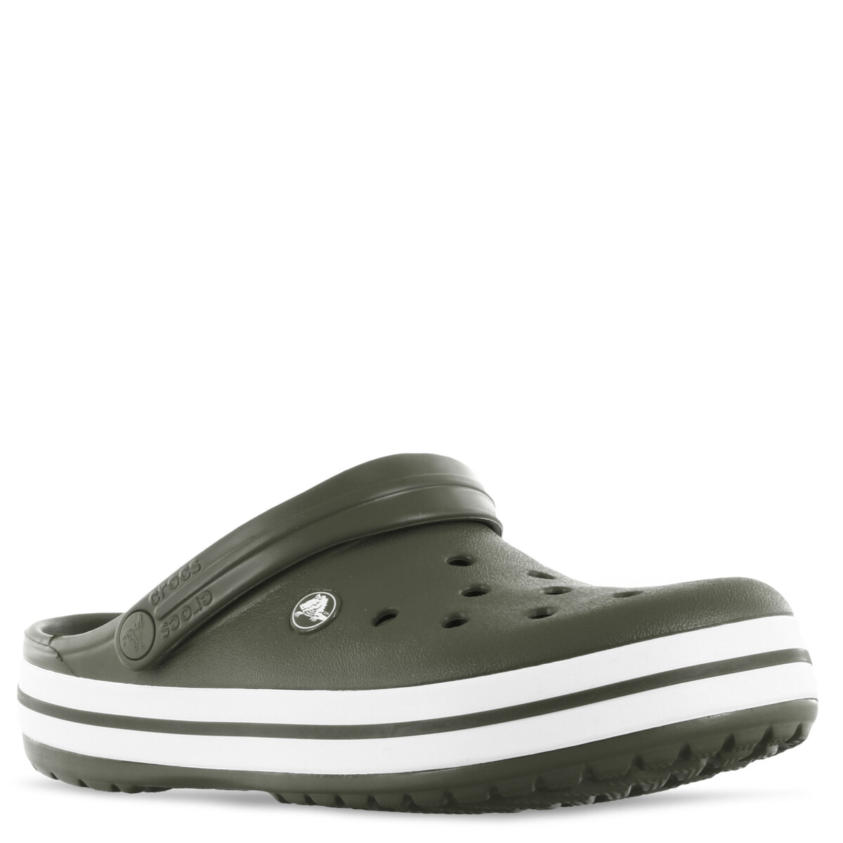 Zueco de Hombre Crocs Crocband - Verde - Blanco 
