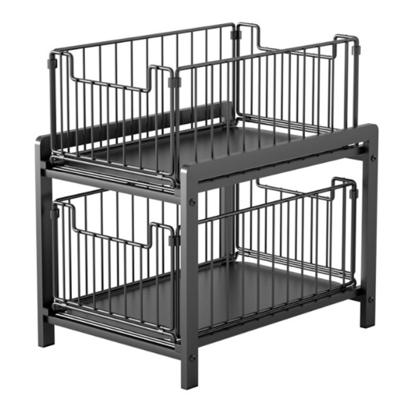 Organizador de Cocina Multiuso Alacena Bajo Mesada 2 Estantes extraibles IMBACK Organizador de Cocina Multiuso Alacena Bajo Mesada 2 Estantes extraibles IMBACK