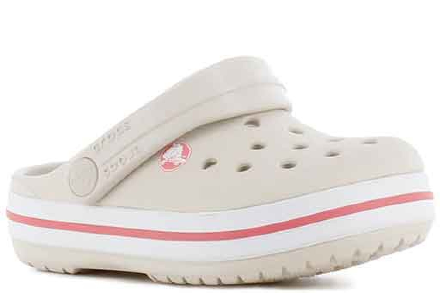 Zuecos Infantiles Crocs Crocband Clog Crocs - Anaranjado Melón 
