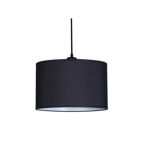 Lámpara colgante pantalla color negro 1XE27 Ø30cm JU0352