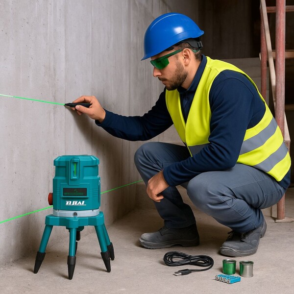 Nivel Láser Línea Verde 30m Industrial Total Nivel Láser Línea Verde 30m Industrial Total
