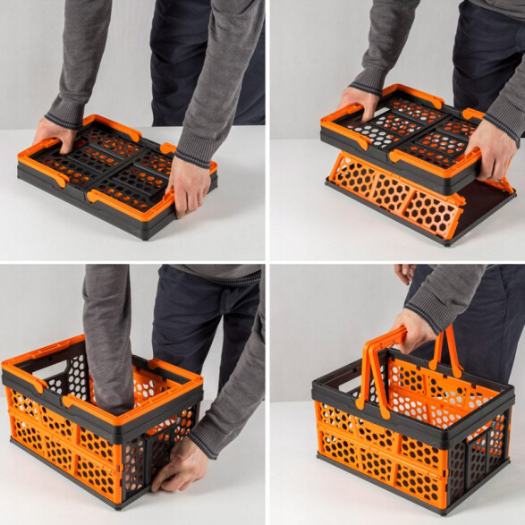 Canasto plegable con asas 38x27x21 cm TT0412