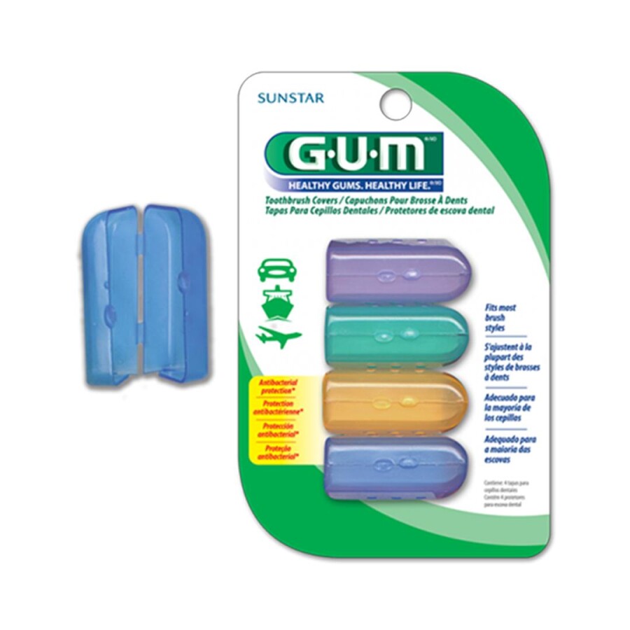 Tapa Protectora para Cepillo Dental x 4 - GUM 152 Tapa Protectora para Cepillo Dental x 4 - GUM 152