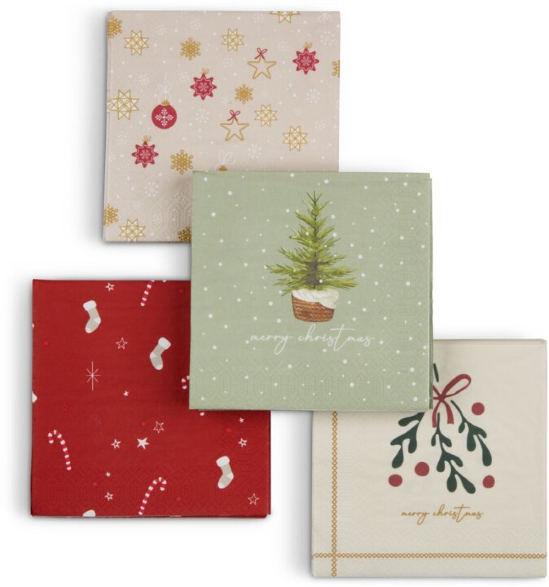 Servilletas navideñas AKVAMARIN 33x33cm 20 u 