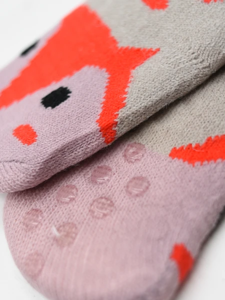 MEDIA SHERPA ANIMALITOS GRIS MELANGE M