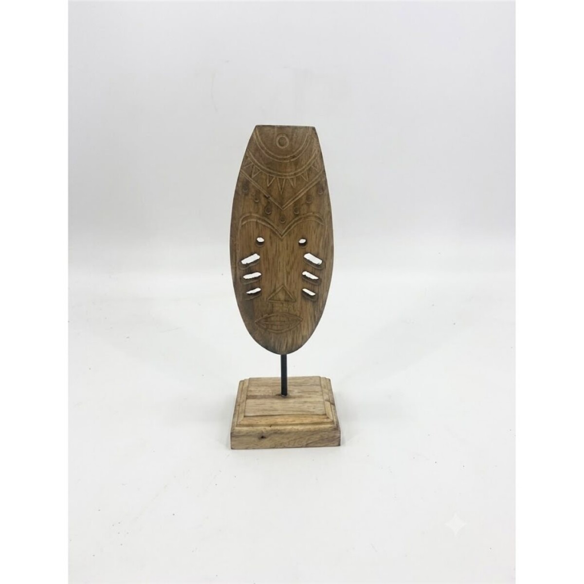MASCARA ETNICA DECORATIVA MADERA 9x9x25CM 