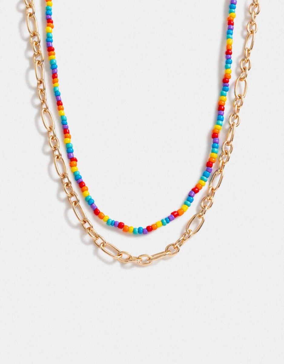 Collares Cortos Pride - Dorado 