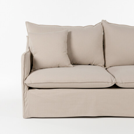 Sofá Snow con Funda - Tela Rústica - 2,5 cuerpos TD5263-1636 (Capuccino)