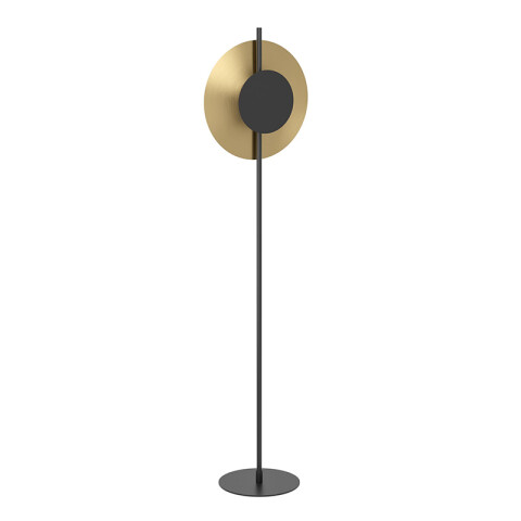Lámpara de pie LED RGBTW 11W metal negro y cobre EG6060