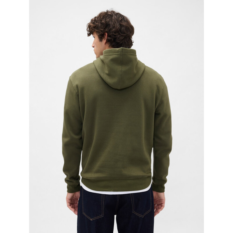 V-FRCH TONAL MINI LOGO RELAXED PO HD ARMY JACKET GREEN