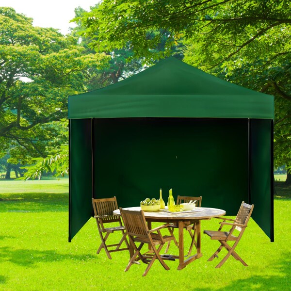 Gazebo Plegable con Paredes 3x3 Para Playa o Jardín Autoarmable Color Verde Gazebo Plegable con Paredes 3x3 Para Playa o Jardín Autoarmable Color Verde
