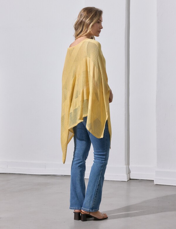 Poncho Lurex AMARILLO