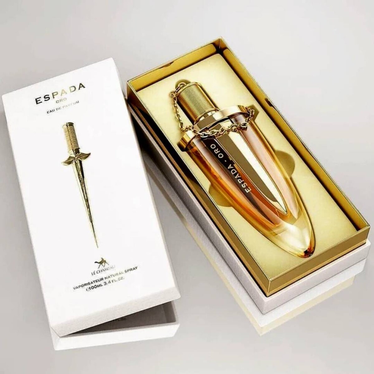 Fragancia Femenina Arabe Le Chameau Espada Oro EDP - 100 Ml 