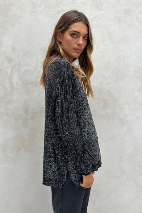 SWEATER RANIA CON LUREX NEGRO