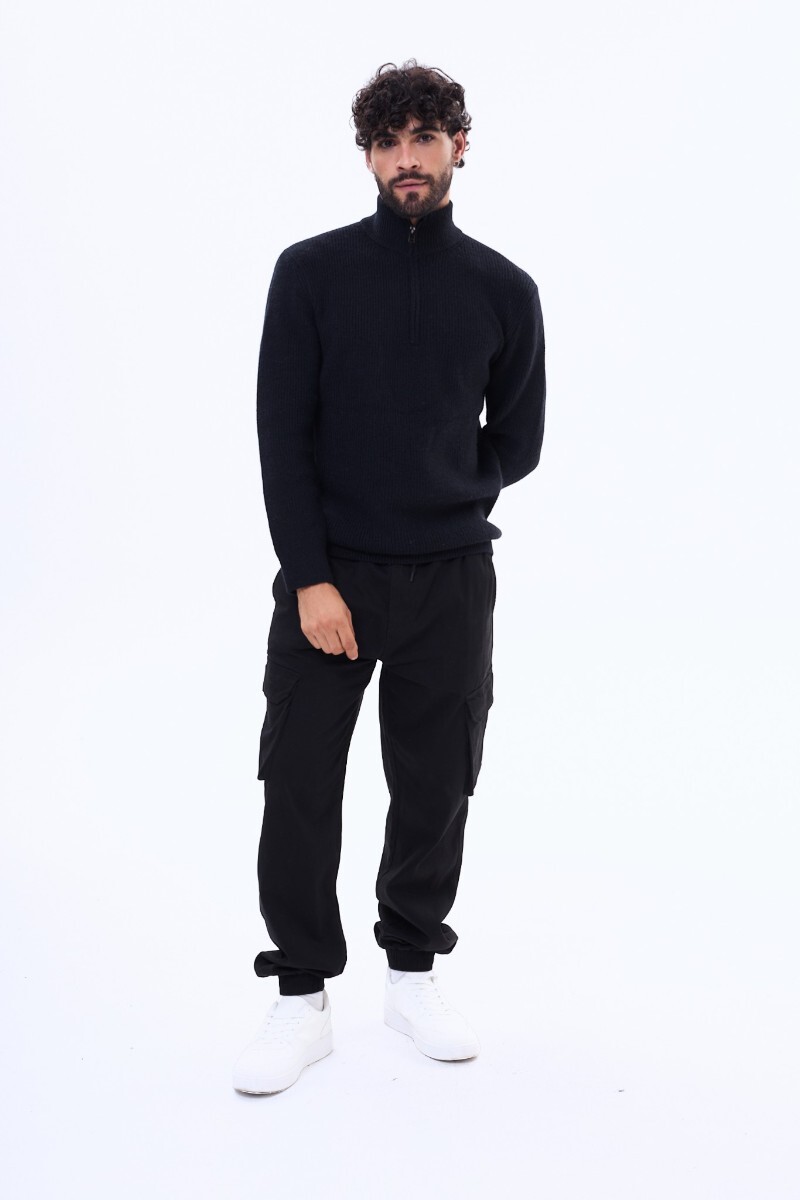 Pantalon de gabardina Rocha Negro